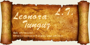 Leonora Tunguz vizit kartica
